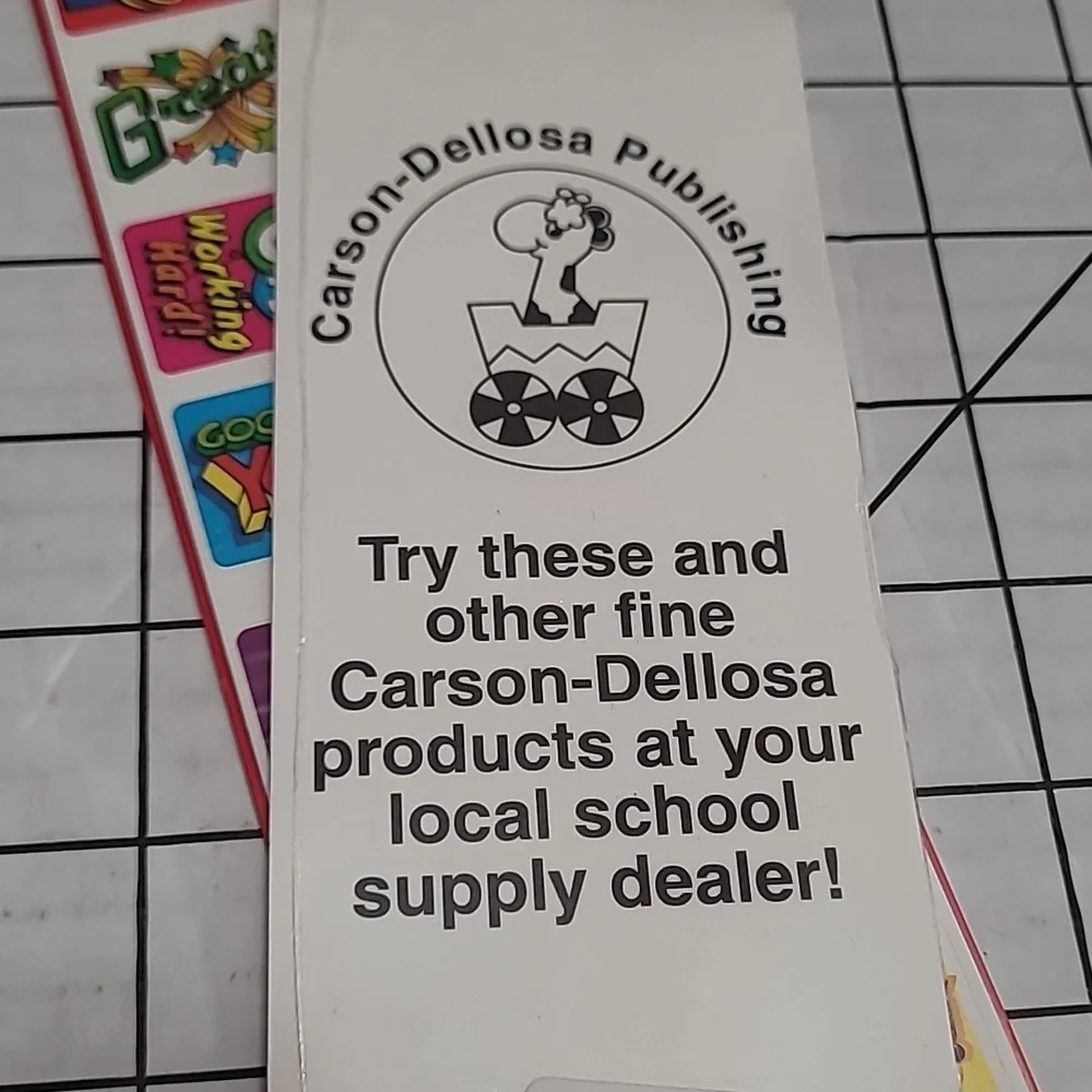 Lot of 2 '120 Winning Words' Stickers by Carson Dellosa‎ Publishing NWOT